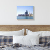 Chicago auf der anderen Seite des Sees Leinwanddruck (Insitu (Schlafzimmer))