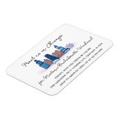 Chicago Bachelorette Einladung Magnet (Linke Seite)