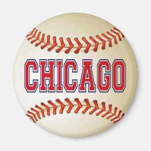 CHICAGO-BASEBALL MAGNET