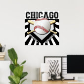 CHICAGO BASEBALL POSTER (Heimbüro)
