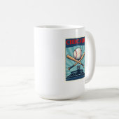 Chicago Baseball Themed Coffee Tasse (VorderseiteRechts)
