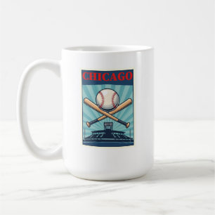 Chicago Baseball Themed Coffee Tasse