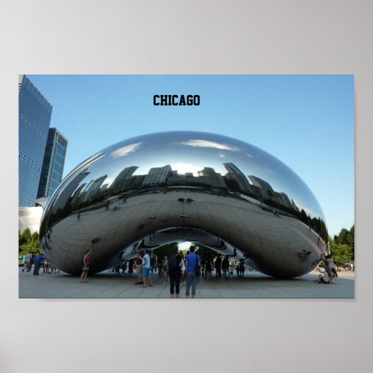 Chicago Bean Landmark Poster (Vorne)
