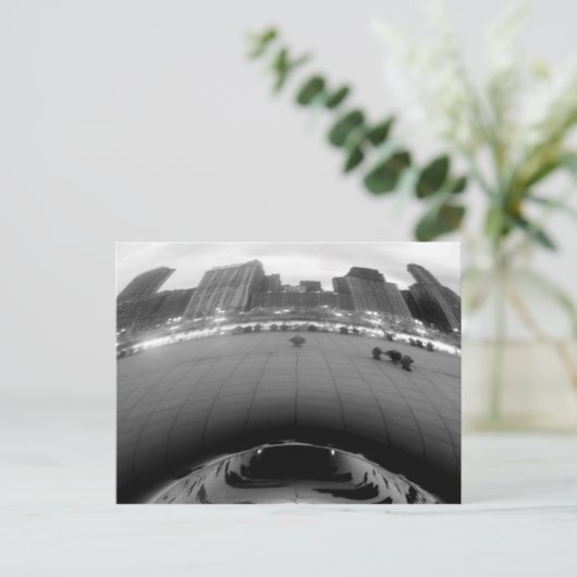 Chicago Bean Postkarte (Stehend Vorderseite)