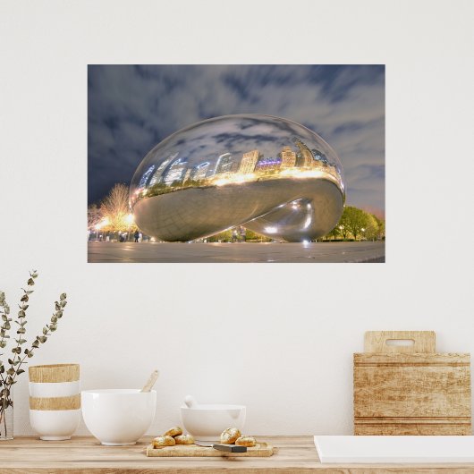 Chicago Bean Reflections Poster (Küche)