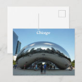 Chicago Bean Sightseeing Feiertagspostkarte (Vorne/Hinten)