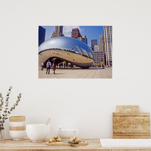 Chicago Bean Skulptur Poster (Küche)