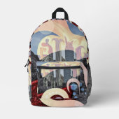 Chicago Bedruckter Rucksack (Vorderseite)