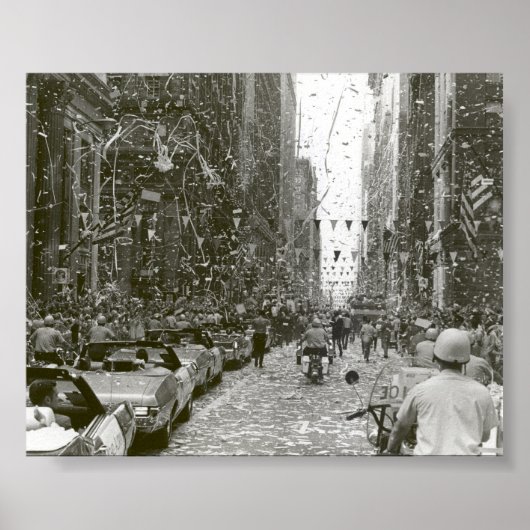 Chicago begrüßt die drei Astronauten von Apollo 11 Poster (Vorne)