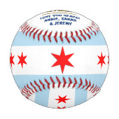 Chicago Best Vater, patriotische USA, Chicago Flag Baseball (Vorderseite)