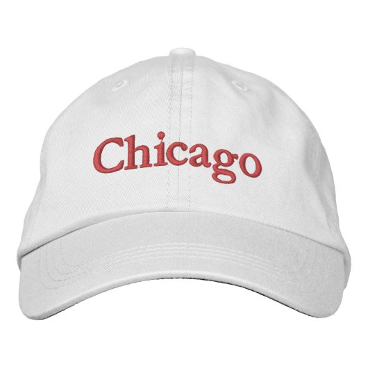 Chicago bestickte Baseballkappe (Vorderseite)