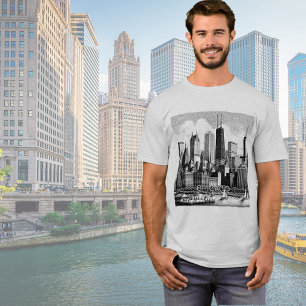 Chicago Black Graphic T - Shirt