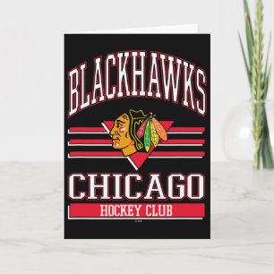 Chicago Blackhawks Hockey Club Schwarz Offiziell L Karte