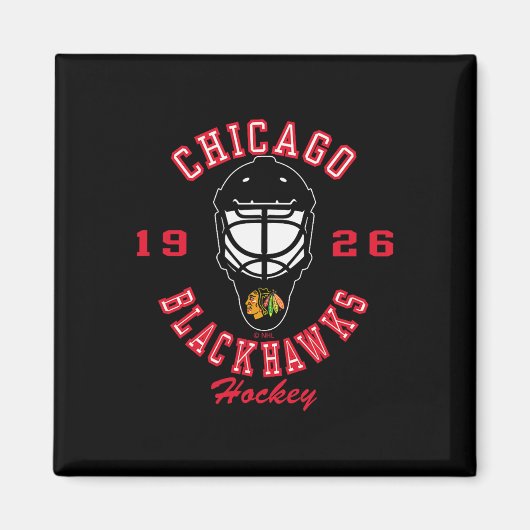 Chicago Blackhawks Hockey Mask Black Officially Li Magnet (Vorne)