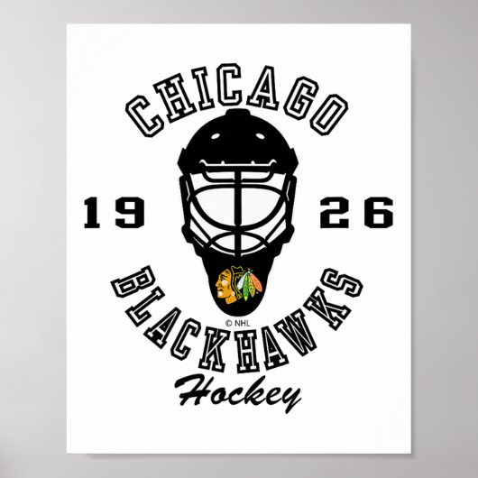 Chicago Blackhawks Hockey Mask Red Nhl Officially  Poster (Vorne)