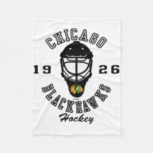 Chicago Blackhawks Hockeymaske Rot Nhl Offiziell  Fleecedecke