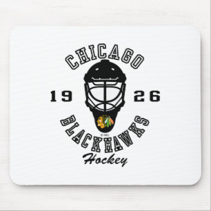 Chicago Blackhawks Hockeymaske Rot Nhl Offiziell  Mousepad