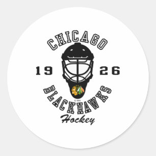 Chicago Blackhawks Hockeymaske Rot Nhl Offiziell Runder Aufkleber