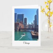 Chicago Blank Greeting Card Karte (Gelbe Blume)