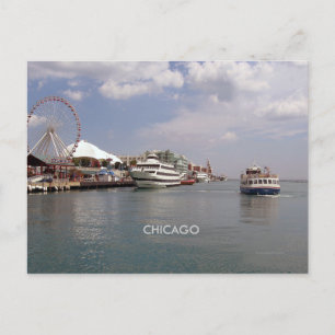 Chicago - Blick auf den Marinepier Postkarte