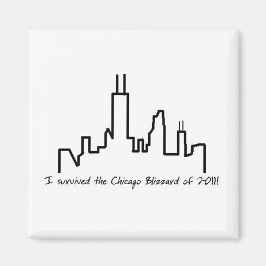 Chicago Blizzard 2011 - Magnet (Vorne)