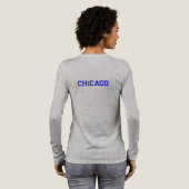 Chicago Blue Graphic T - Shirt Tri-Blend Shirt (Voller Rückseite)
