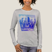 Chicago Blue Graphic T - Shirt Tri-Blend Shirt (Vorderseite)