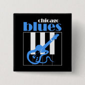 Chicago-Blues Button (Vorderseite)