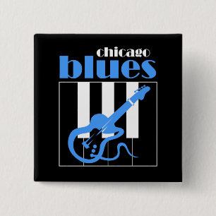 Chicago-Blues Button