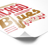 Chicago Blues Music Lover Fotodruck (Ecke)