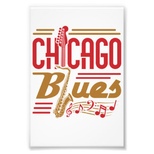 Chicago Blues Music Lover Fotodruck