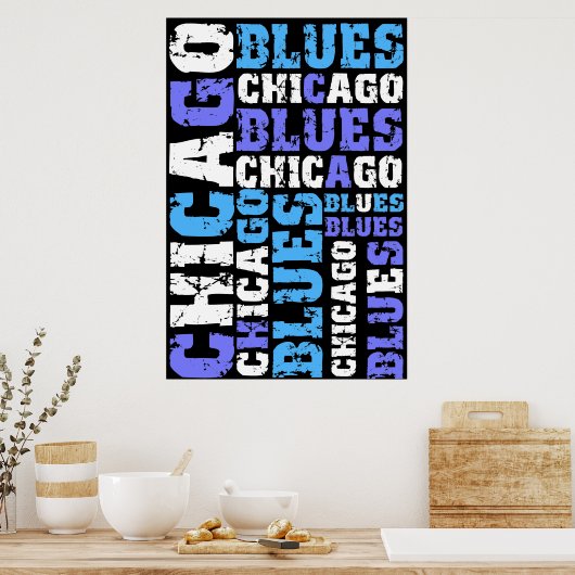 CHICAGO-BLUES POSTER (Küche)