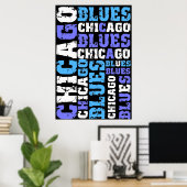 CHICAGO-BLUES POSTER (Heimbüro)