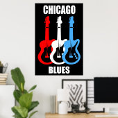 Chicago Blues Poster (Heimbüro)