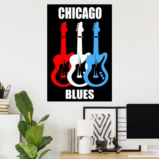 Chicago Blues Poster (Heimbüro)