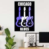 Chicago Blues Poster (Heimbüro)