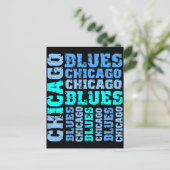 CHICAGO-BLUES POSTKARTE (Stehend Vorderseite)
