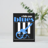 Chicago Blues Postkarte (Stehend Vorderseite)
