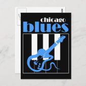 Chicago Blues Postkarte (Vorne/Hinten)