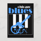 Chicago Blues Postkarte (Vorderseite)