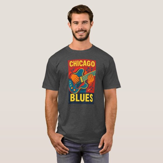 Chicago Blues T - Shirt (Vorne ganz)