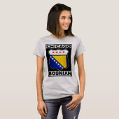 Chicago Bosnian American Design T - Shirt (Vorne ganz)