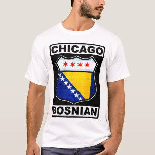 Chicago Bosnian American Design T - Shirt