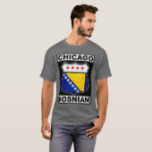 Chicago Bosnian American Design T - Shirt (Vorne ganz)