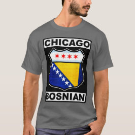 Chicago Bosnian American Design T - Shirt