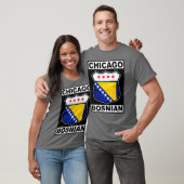 Chicago Bosnian American Design T - Shirt (Unisex)