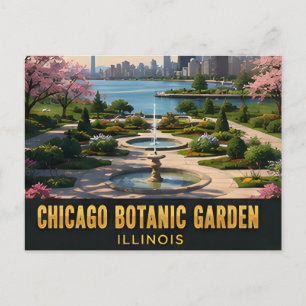 Chicago Botanic Garden Illinois Seereise 🌿 Postkarte