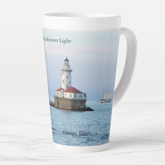 Chicago Breakwater Light 17 oz Latte Tasse (Rechte Ecke)