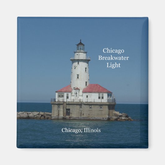 Chicago Breakwater Light-Magnet Magnet (Vorne)