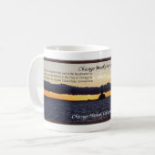 Chicago Breakwater Light Sunset Tasse (Vorderseite Links)